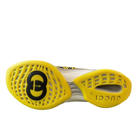 GUCCI Men GG RUN Sneakers Athletic Low Top 680938 Black Yellow 11 | US 11.5 NEW - Picture 7 of 15